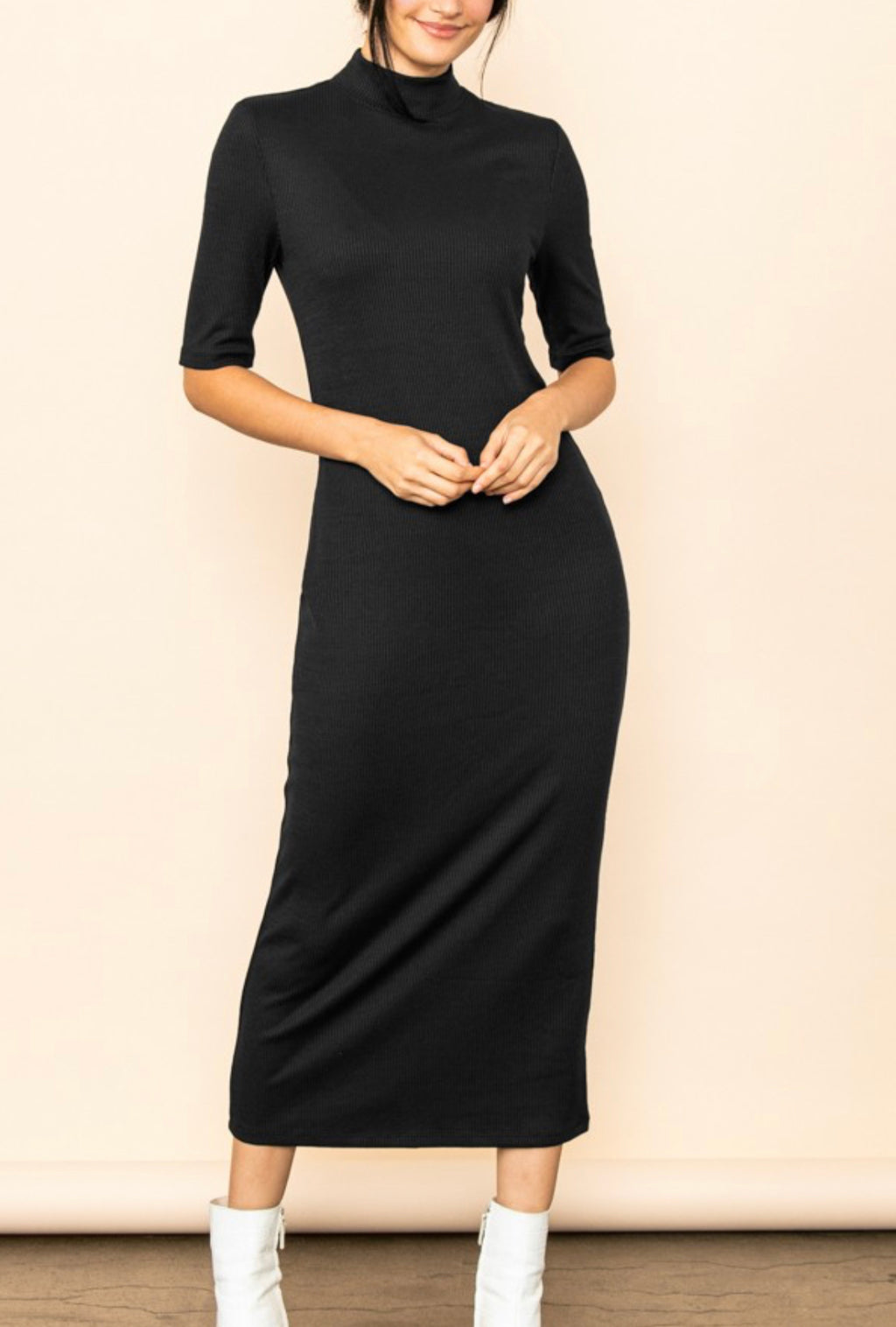 "Basically Comfy" (black) dress