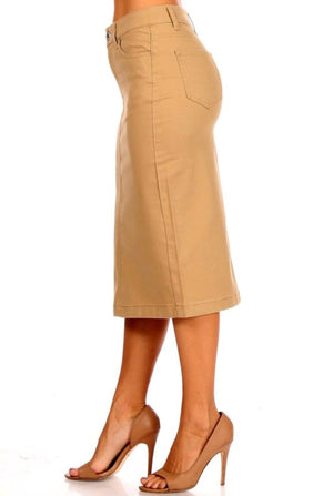 "Every Season" (khaki) skirt