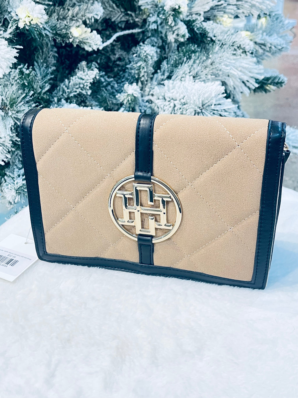 "Cecilia" (latte black) Carolina Hill Handbag