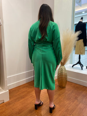 "She Is The Moment" (green) dress