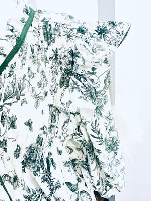 “Prairie Blossom” (green) top