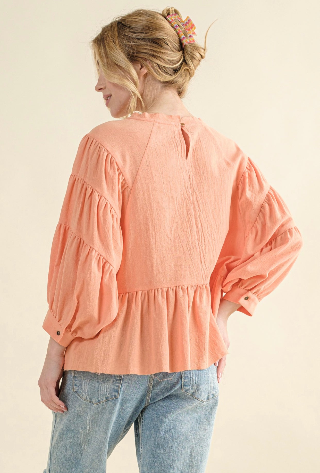 "Influenced By Summer" (orange) top