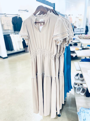 “Bookmark This Chapter” (latte) dress