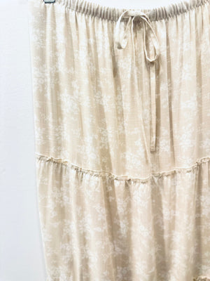"Garden Whirl" (tan) skirt