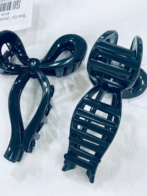 “Bow Era” (black)  claw clip