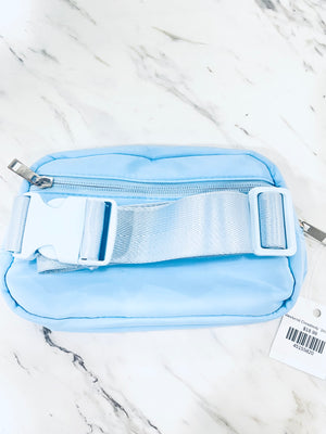 "Weekend Crossbody" (blue) purse