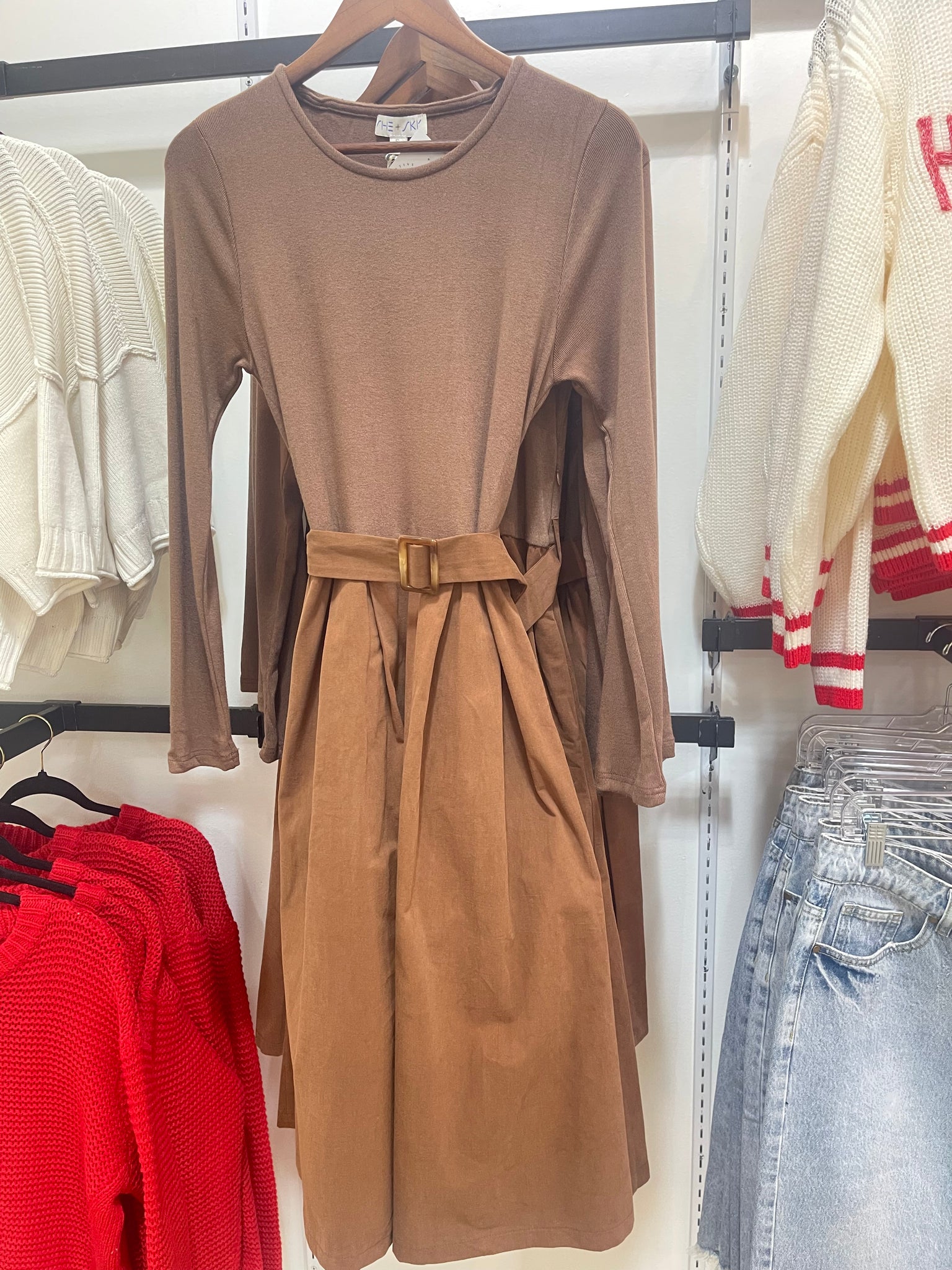 "Classy Season"(brown)dress