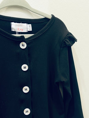 "Basically Fall Girls" (black) top