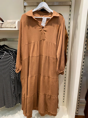 "Dressing For The Occasion" (pecan) plus dress