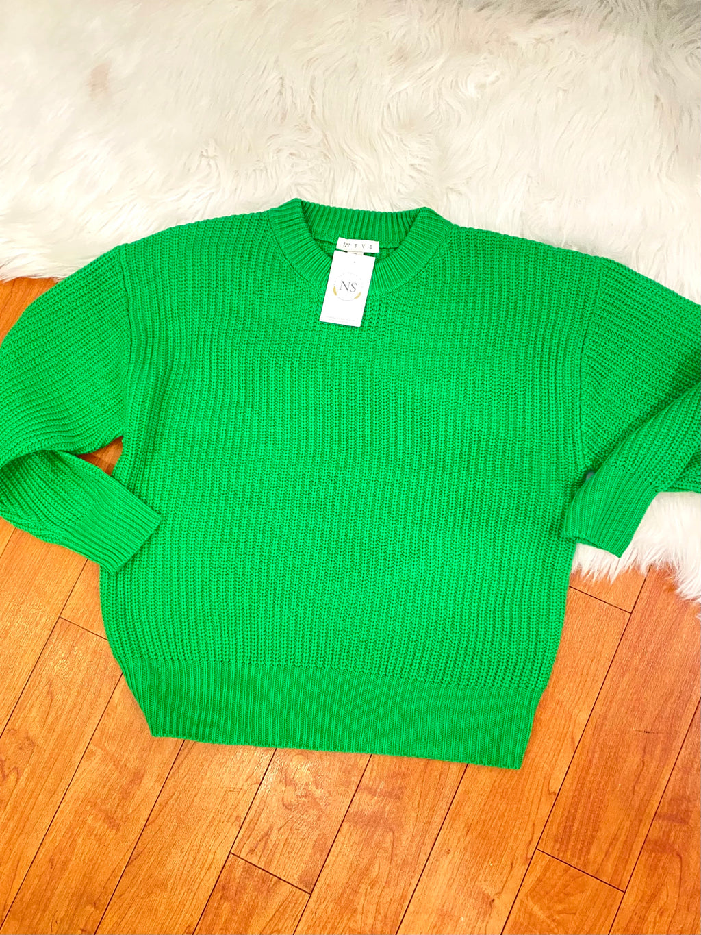 "Loving Green" sweater