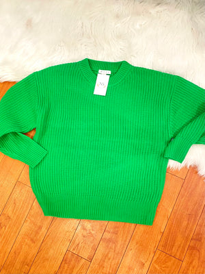 "Loving Green" sweater