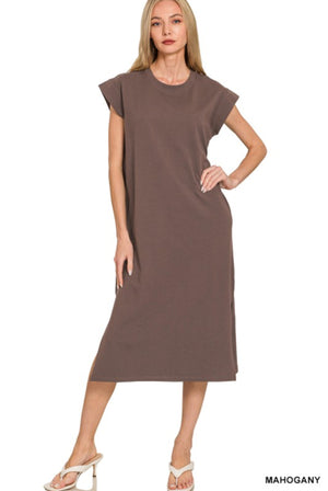 "Easy Like Sunday Morning" (mahogany) reg & plus dress