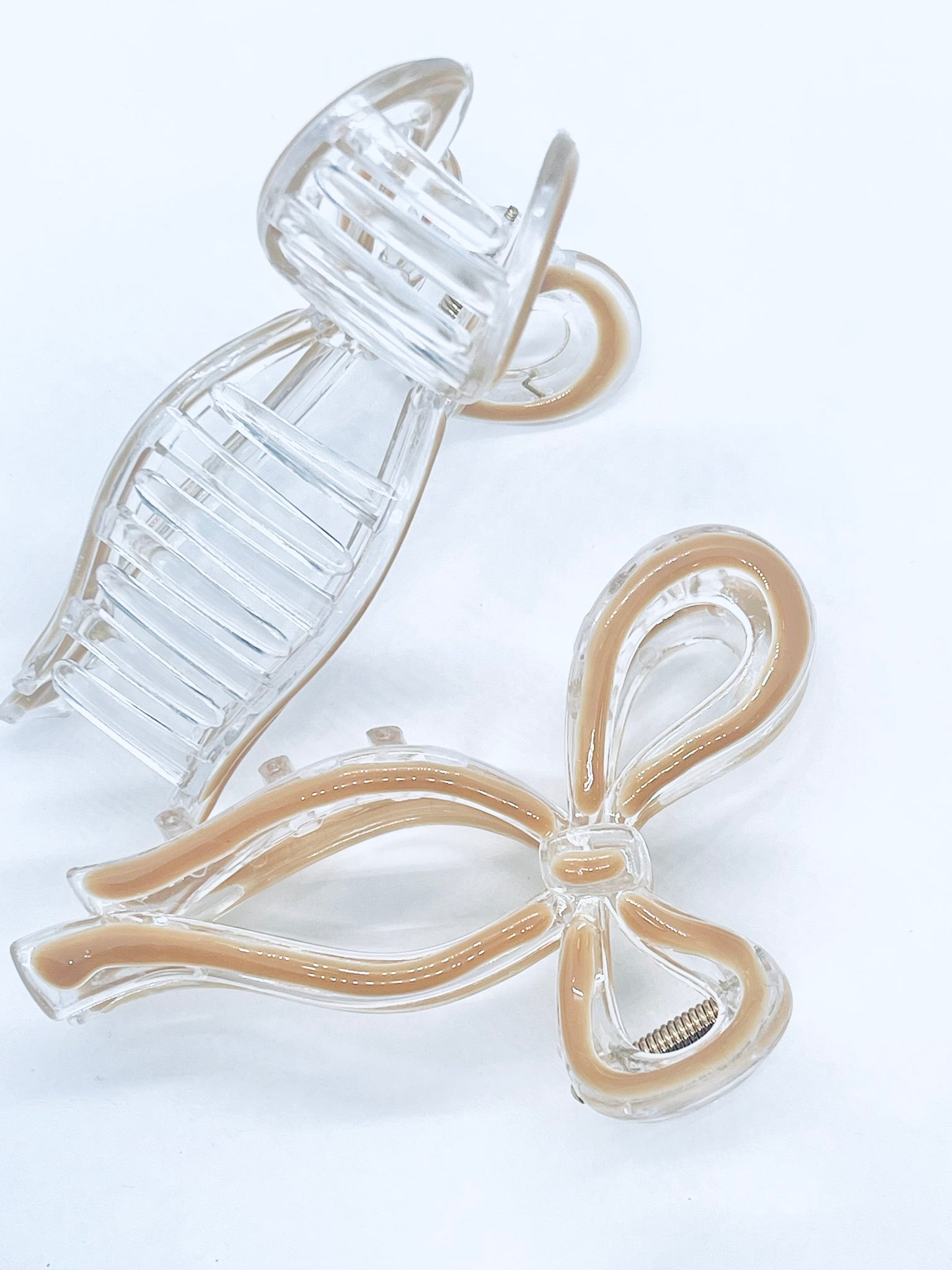“Bow Era” (brown/clear)  claw clip collection