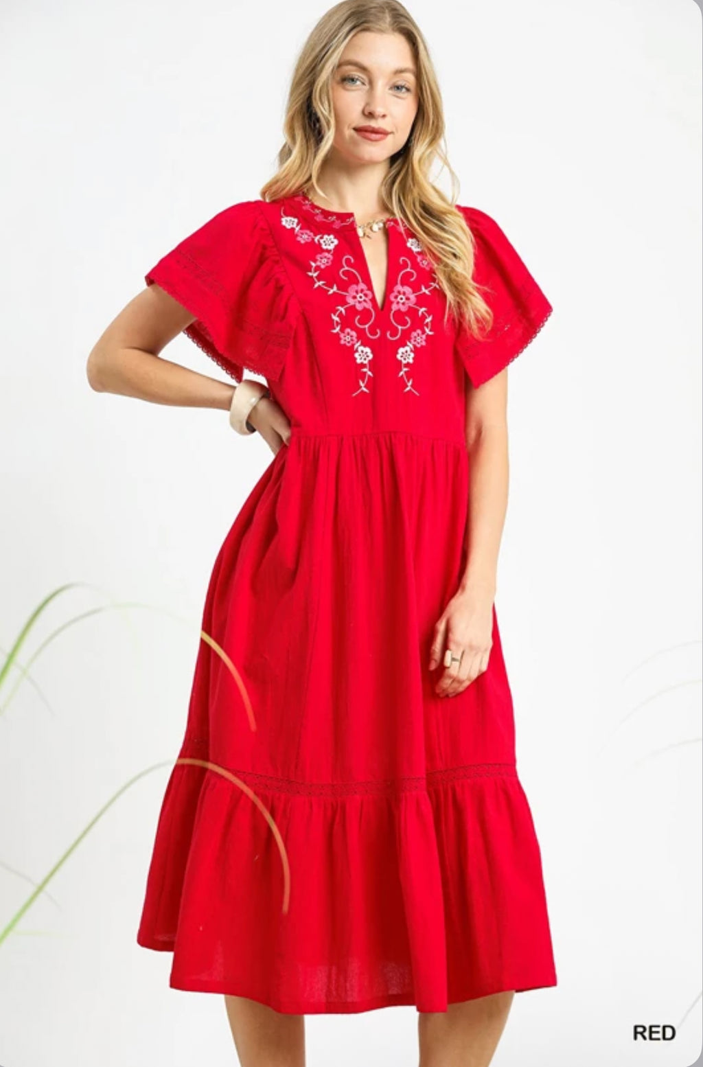 "Standing Out" (red) dress