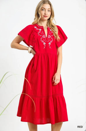 "Standing Out" (red) dress