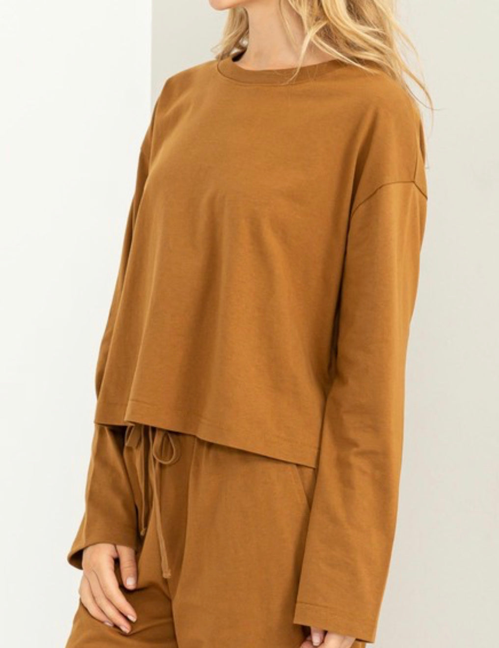 "Essence of Comfort" (brown) top