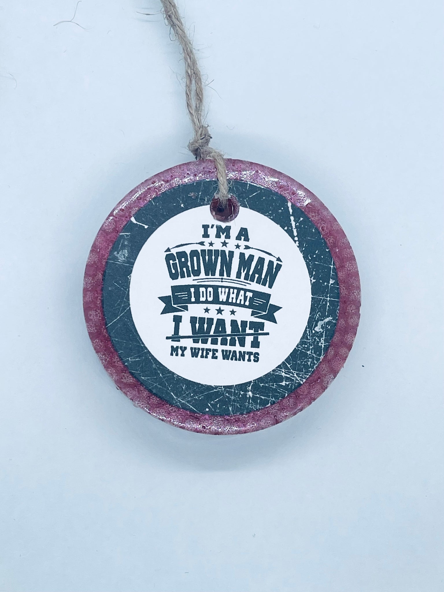 "I'm A Grown Man" car freshie