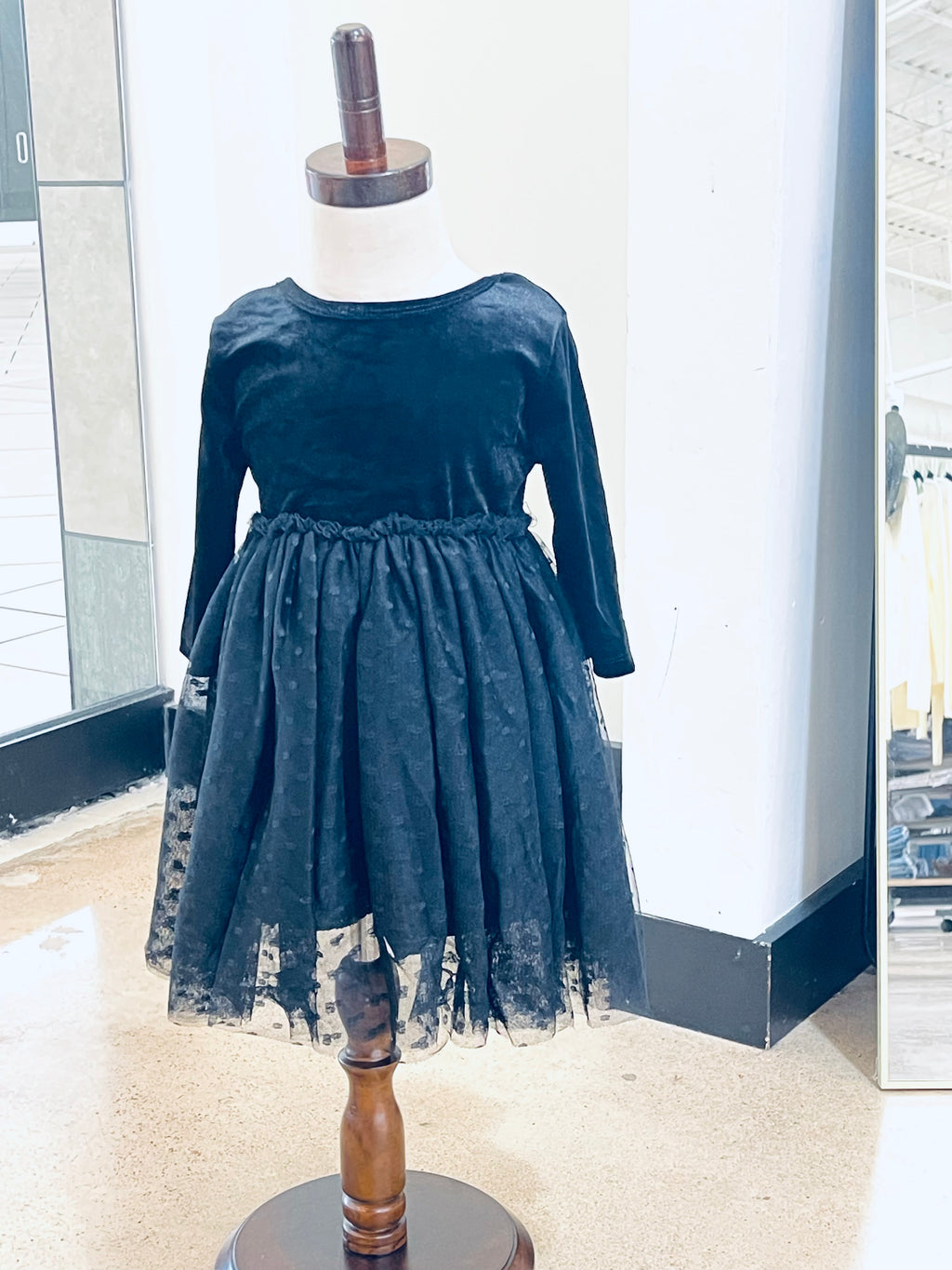 "Tutu Time" (black) girl's dress