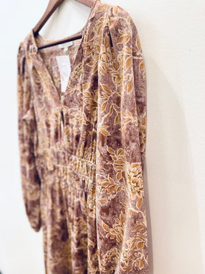 "Maplewood Romance" (mocha) dress