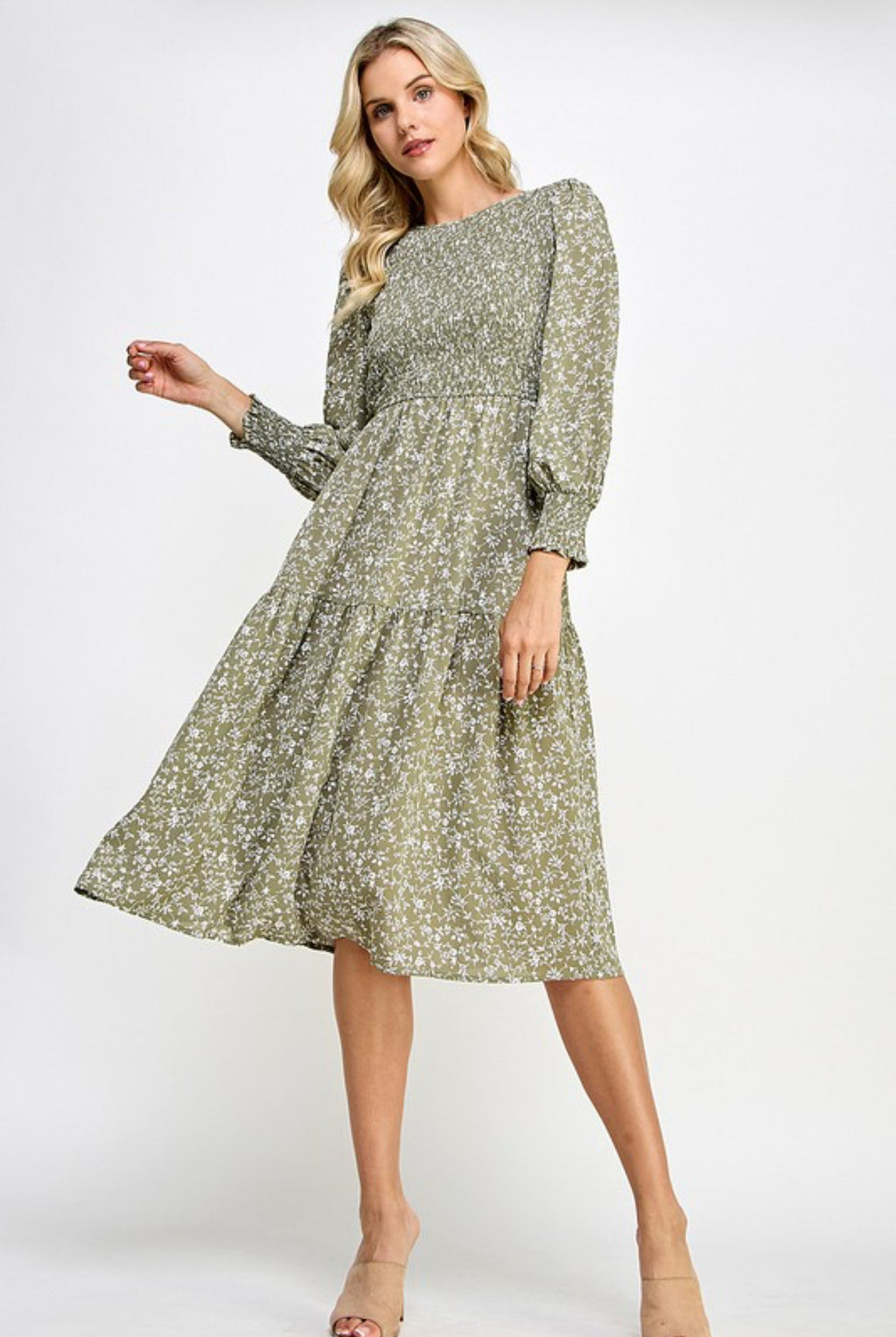 "Sage and Petals" dress
