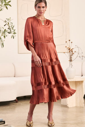 “Luxury in Monaco” (amber) dress