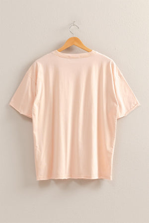 "Lazy Days" (dusty pink)  pocket tee