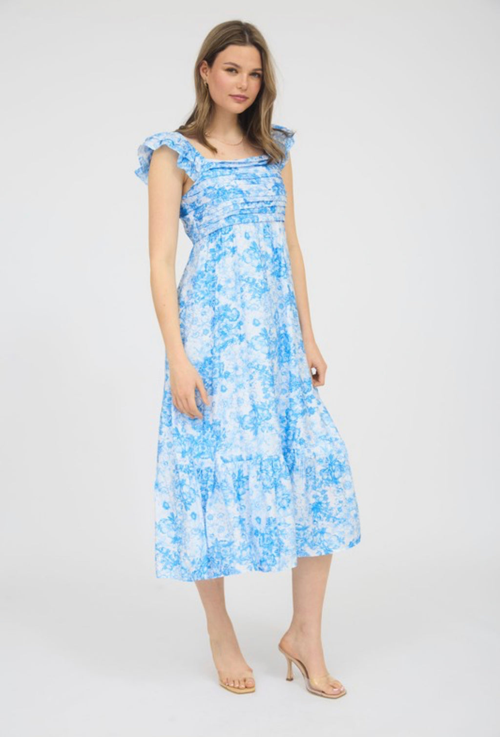 "Soft Breezes" (blue) jumper dress