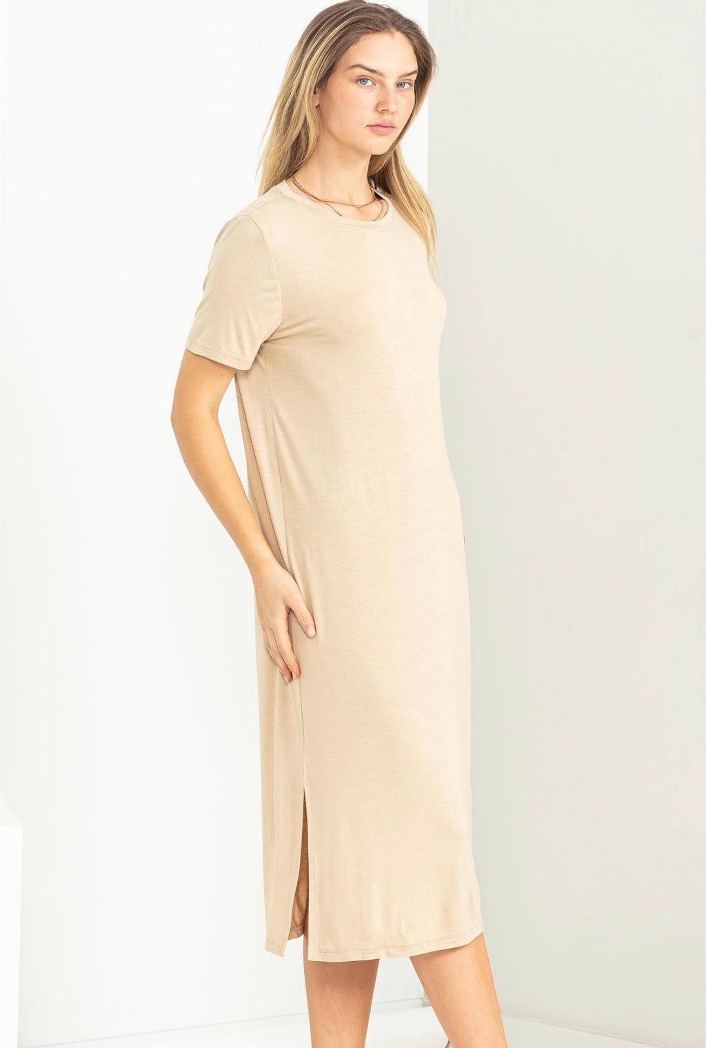 "Comfy Mood" (caffe latte) dress