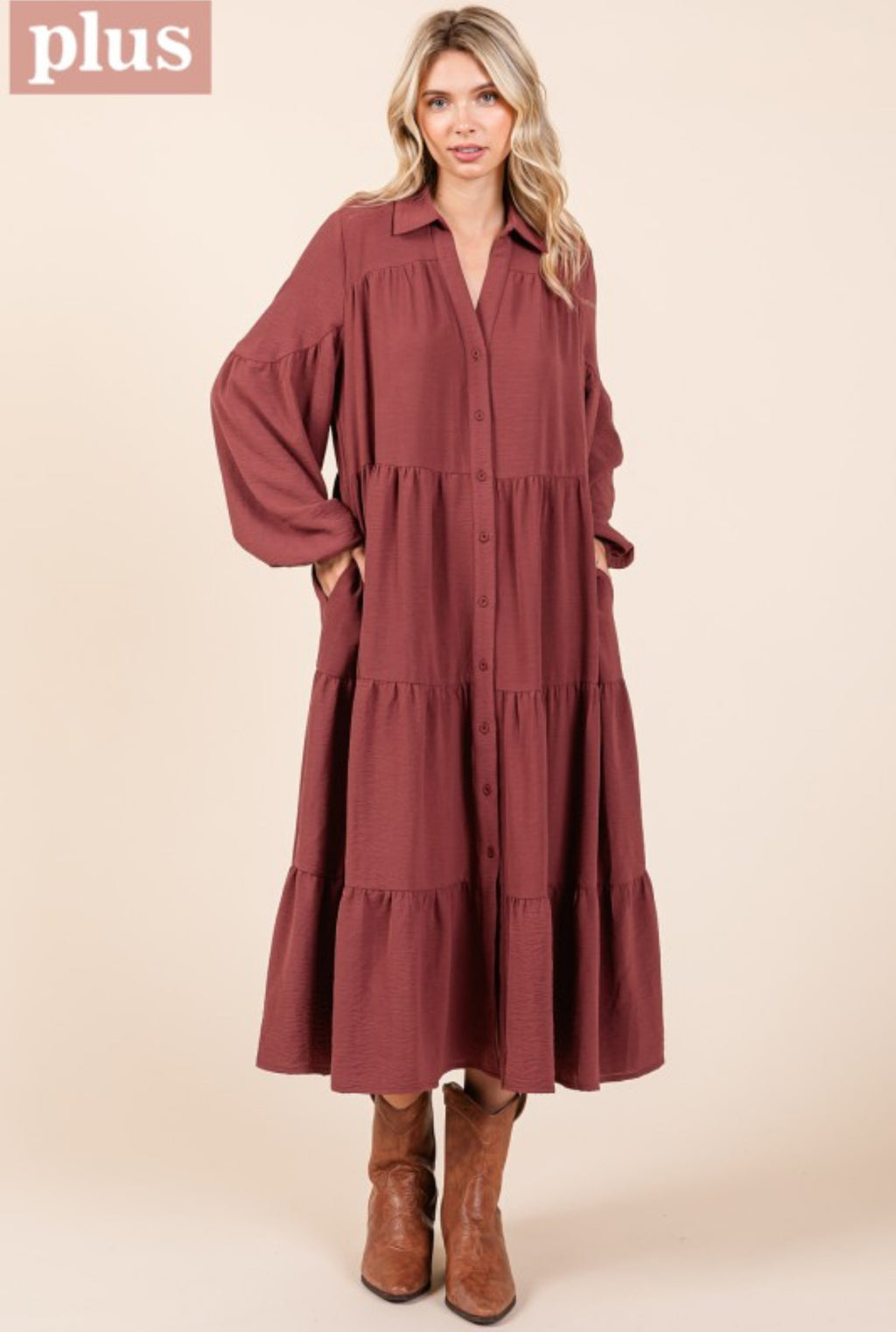 "Tea At Bricktown" plus dress