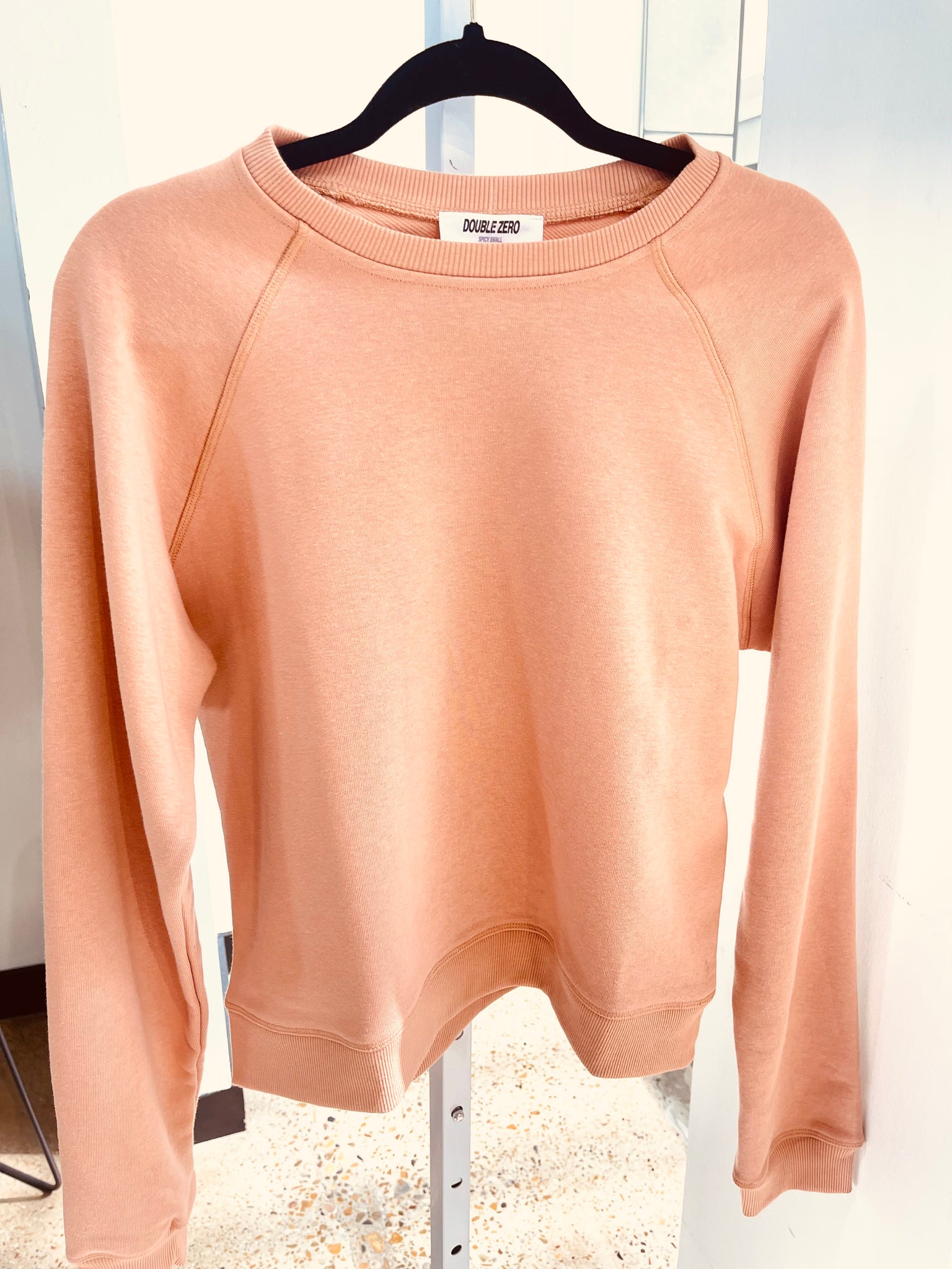 "Rainy Days" (clay) sweater