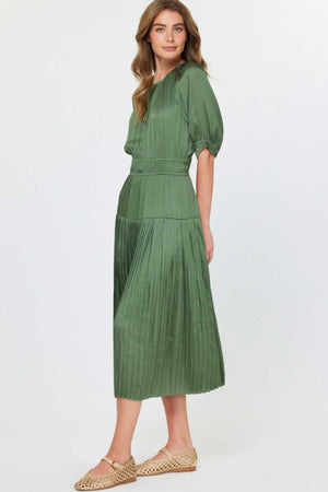“Luxury Awaits” (dusty green) dress
