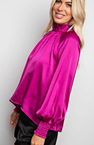 "Casual Sophistication" (magenta) top