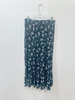 "Garden Whirl" (black) skirt