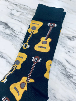 "Guitar" mens socks