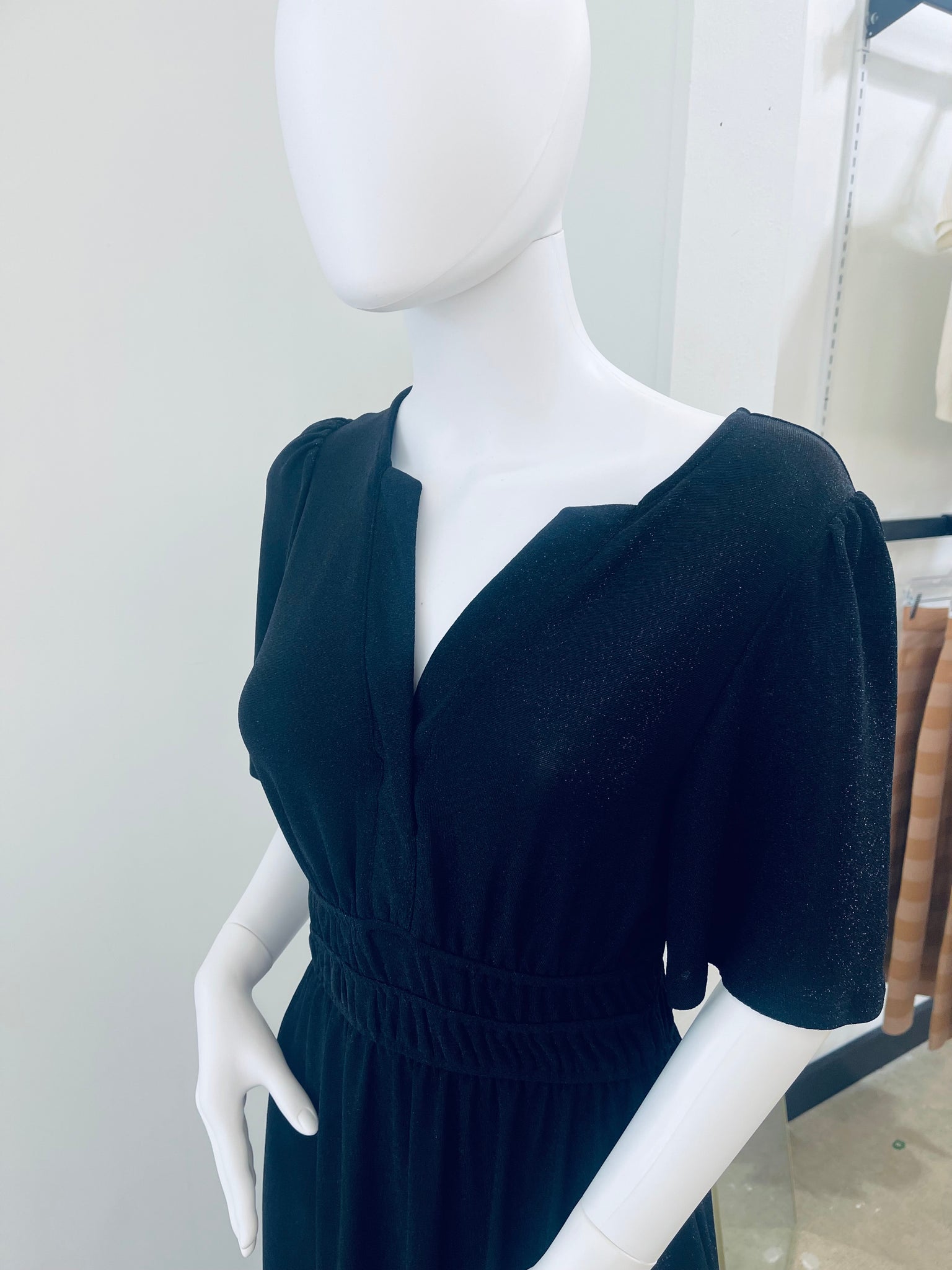 "Evening Ember" (black) dress