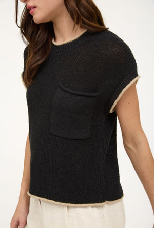 “A Moment To Remember” (black) sweater top
