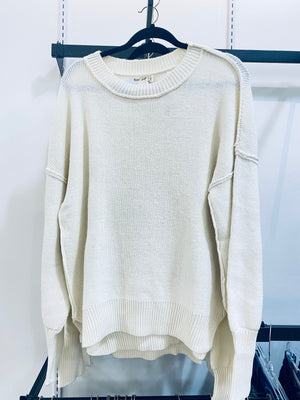 "Cozy for the Winter" (Ivory) Sweater