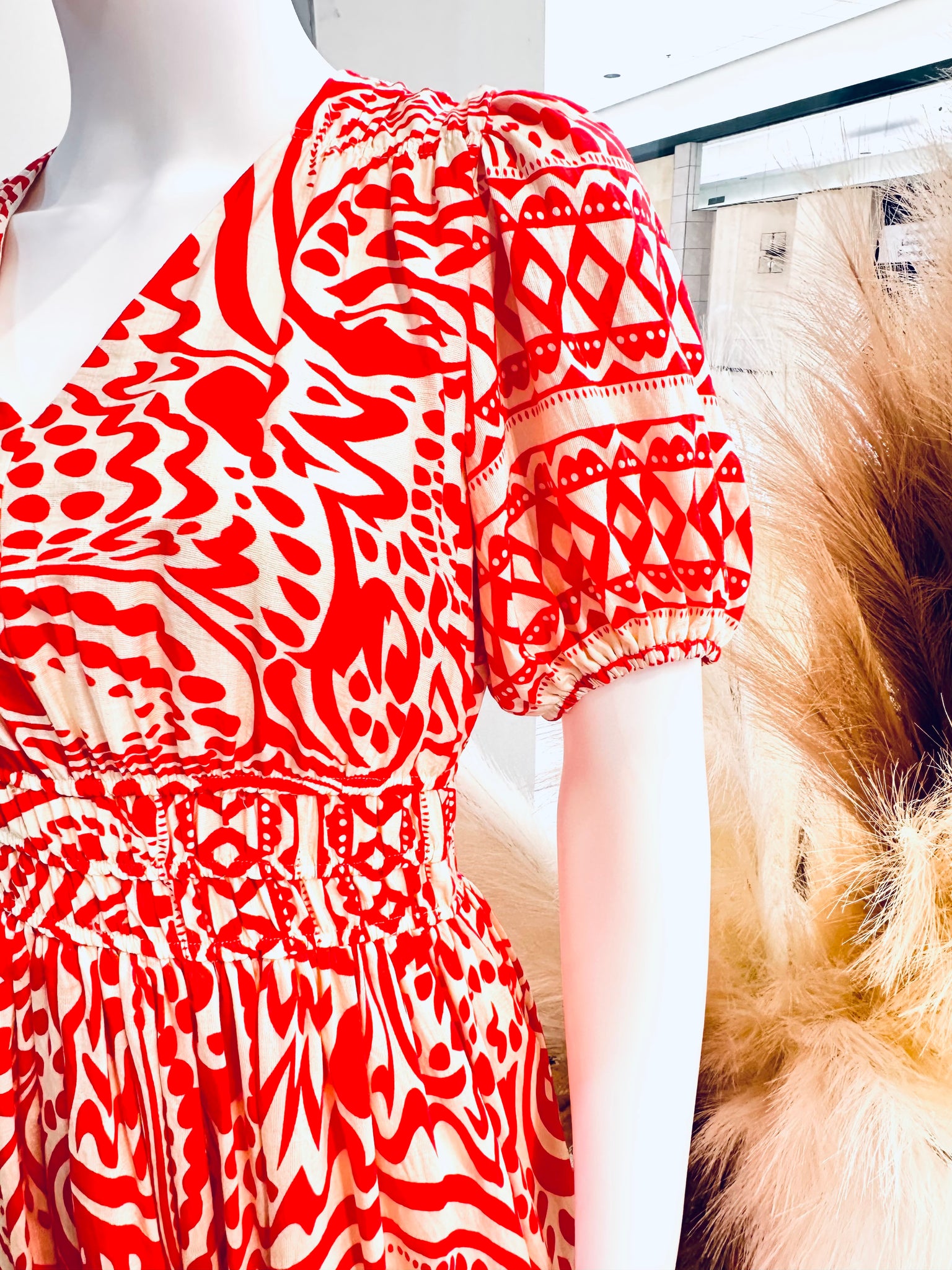 "Free To Thrive" (red) dress
