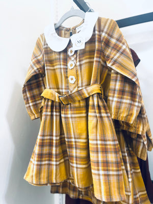 "Pumpkin Patch Twirl" girl's dress