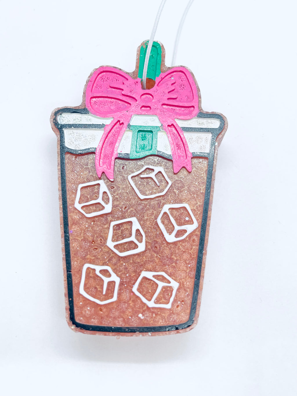 "Iced Coffee" car freshie (espresso vanilla scent)
