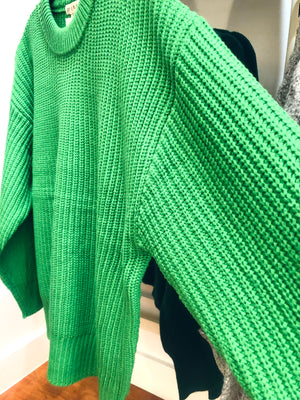 "Loving Green" sweater