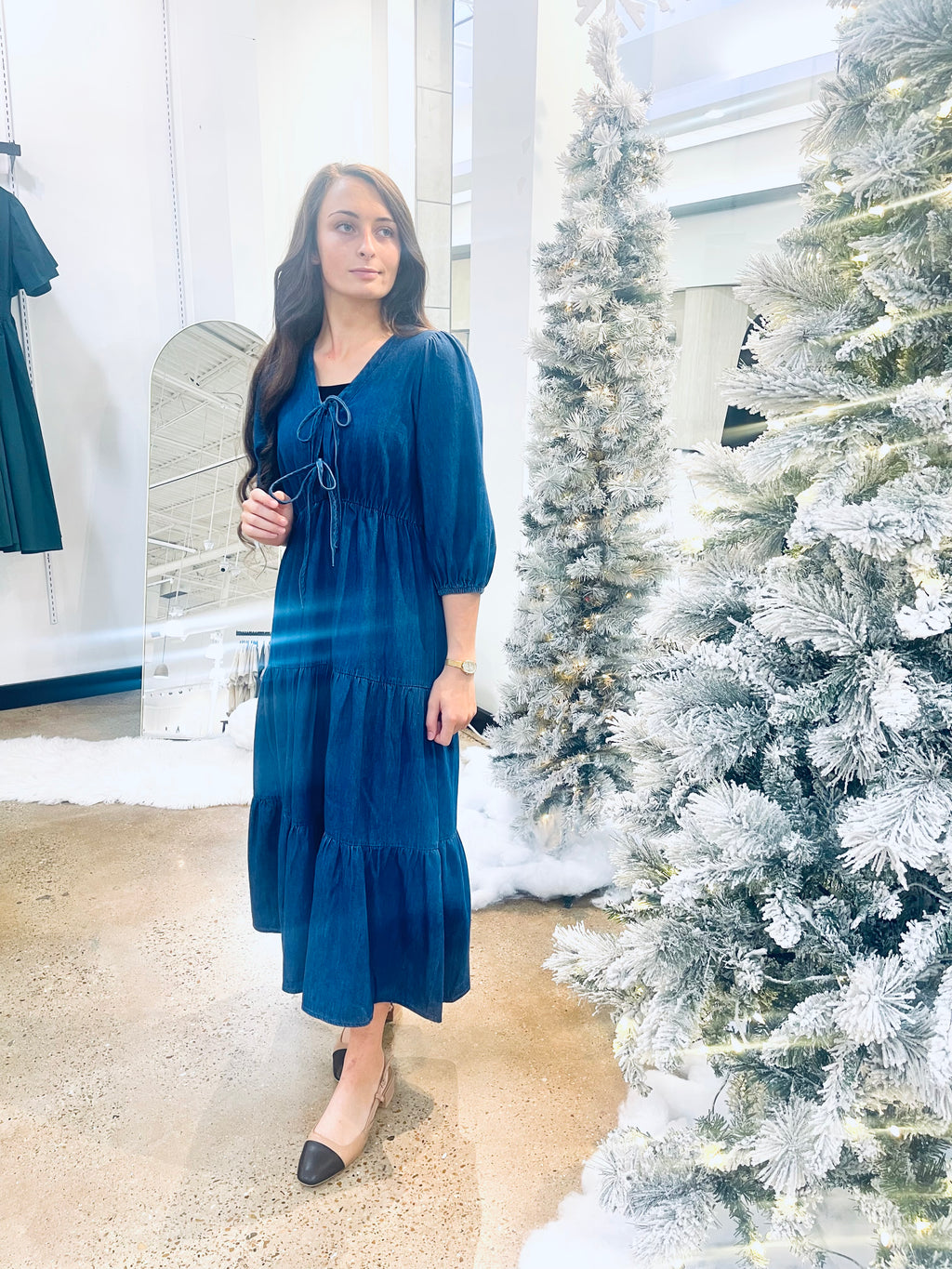 "Indigo Meadow"dress