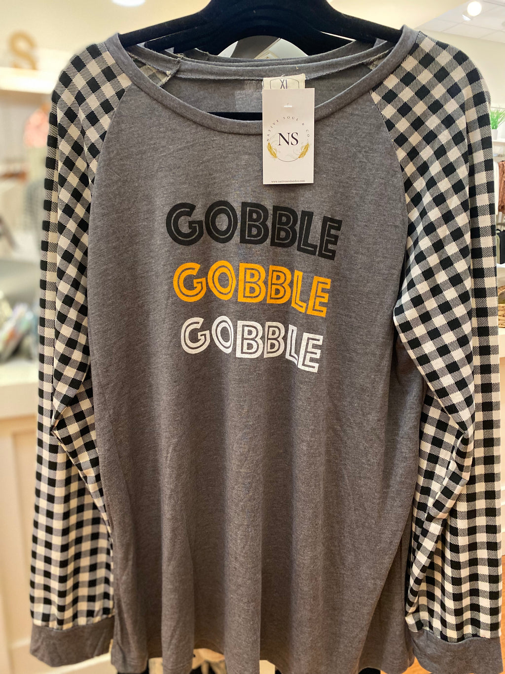 "Gobble Gobble Gobble" reg and plus top