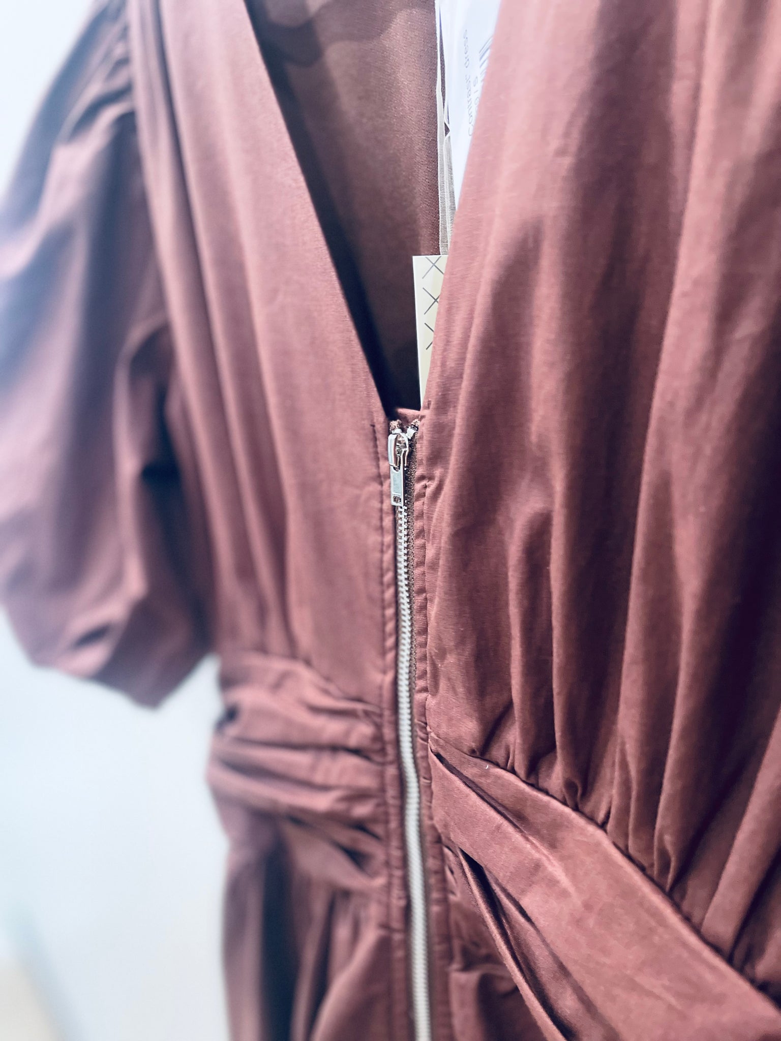 "Caramel Contrast" dress