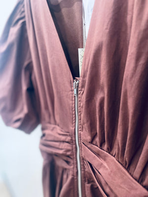 "Caramel Contrast" dress