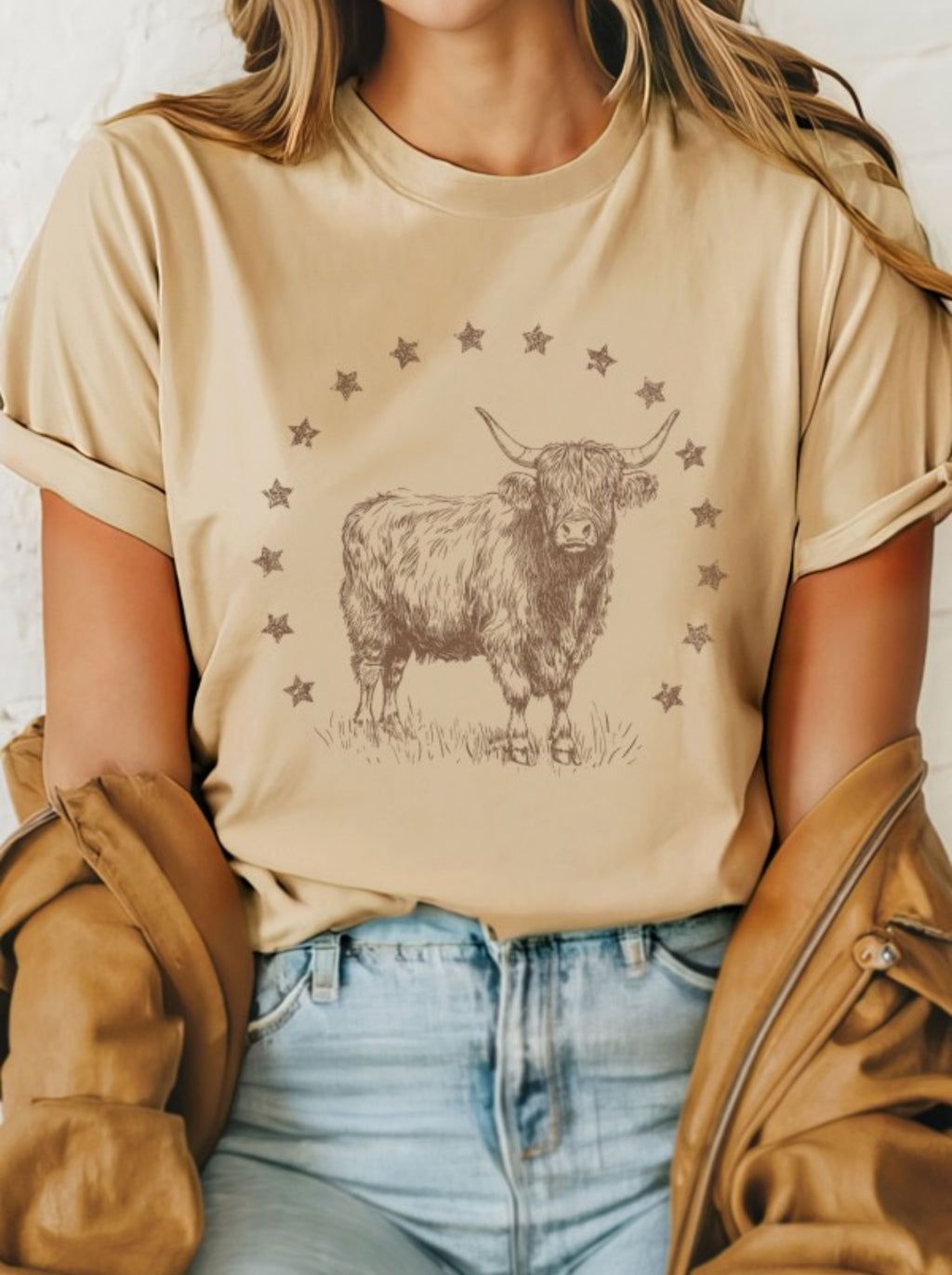 "Highland Cow" graphic t-shirt
