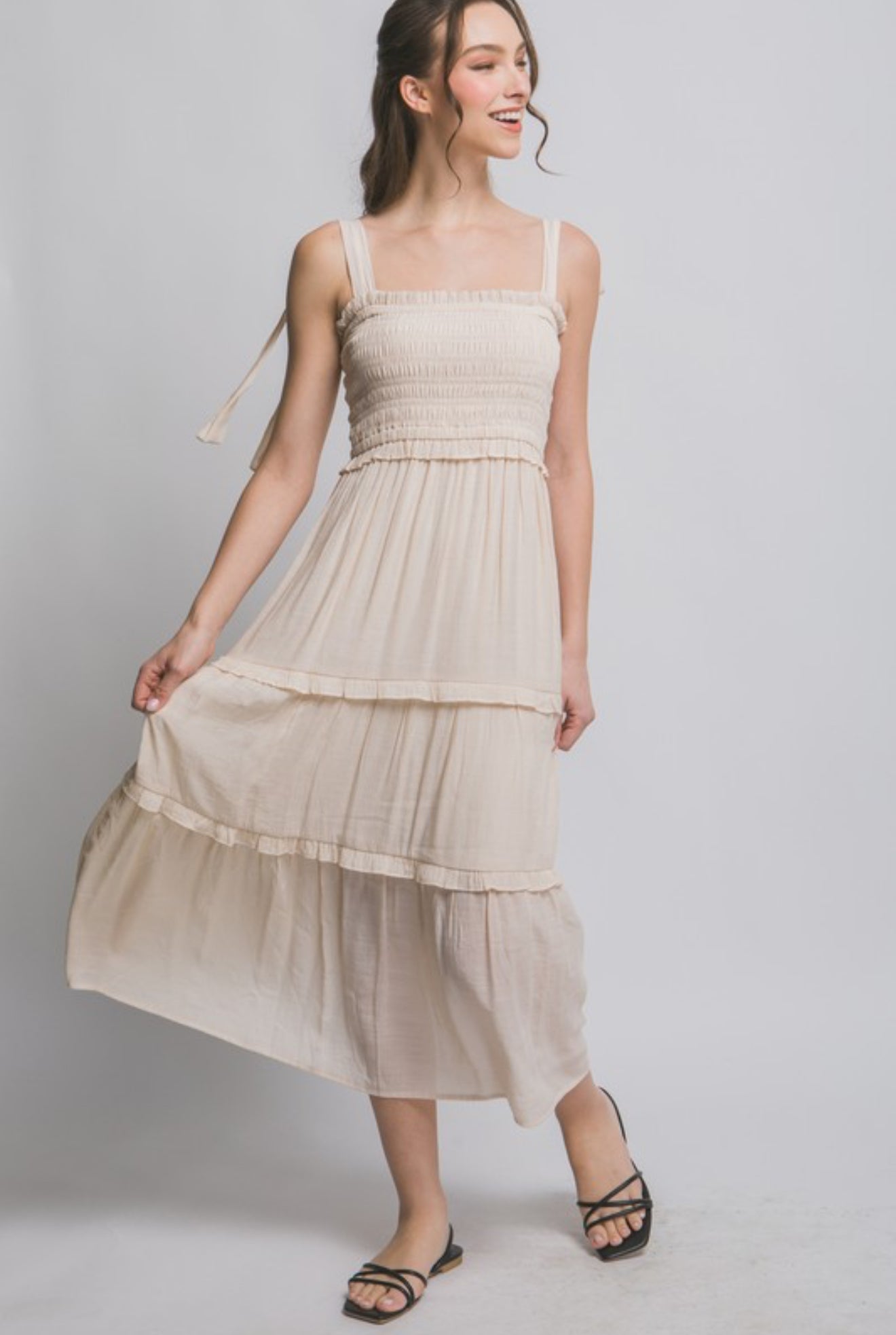 “Simple Beauty” (natural) jumper dress