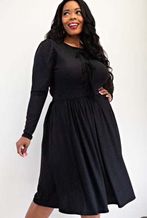 "Glamorous Energy" (black) plus dress