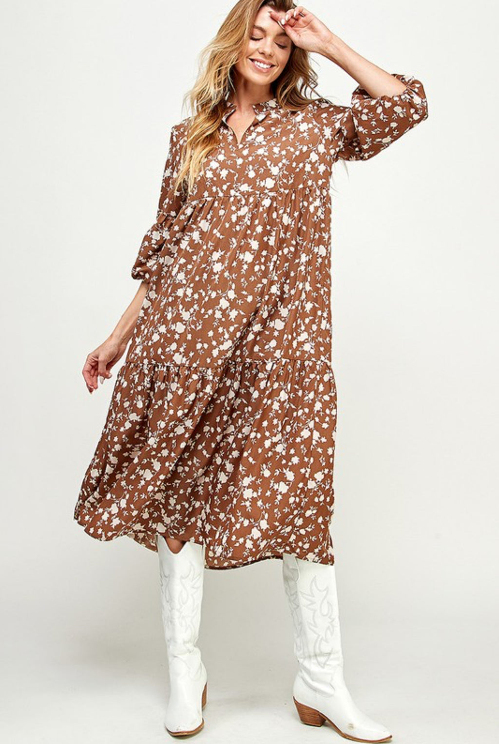 "Maple Bloom" dress