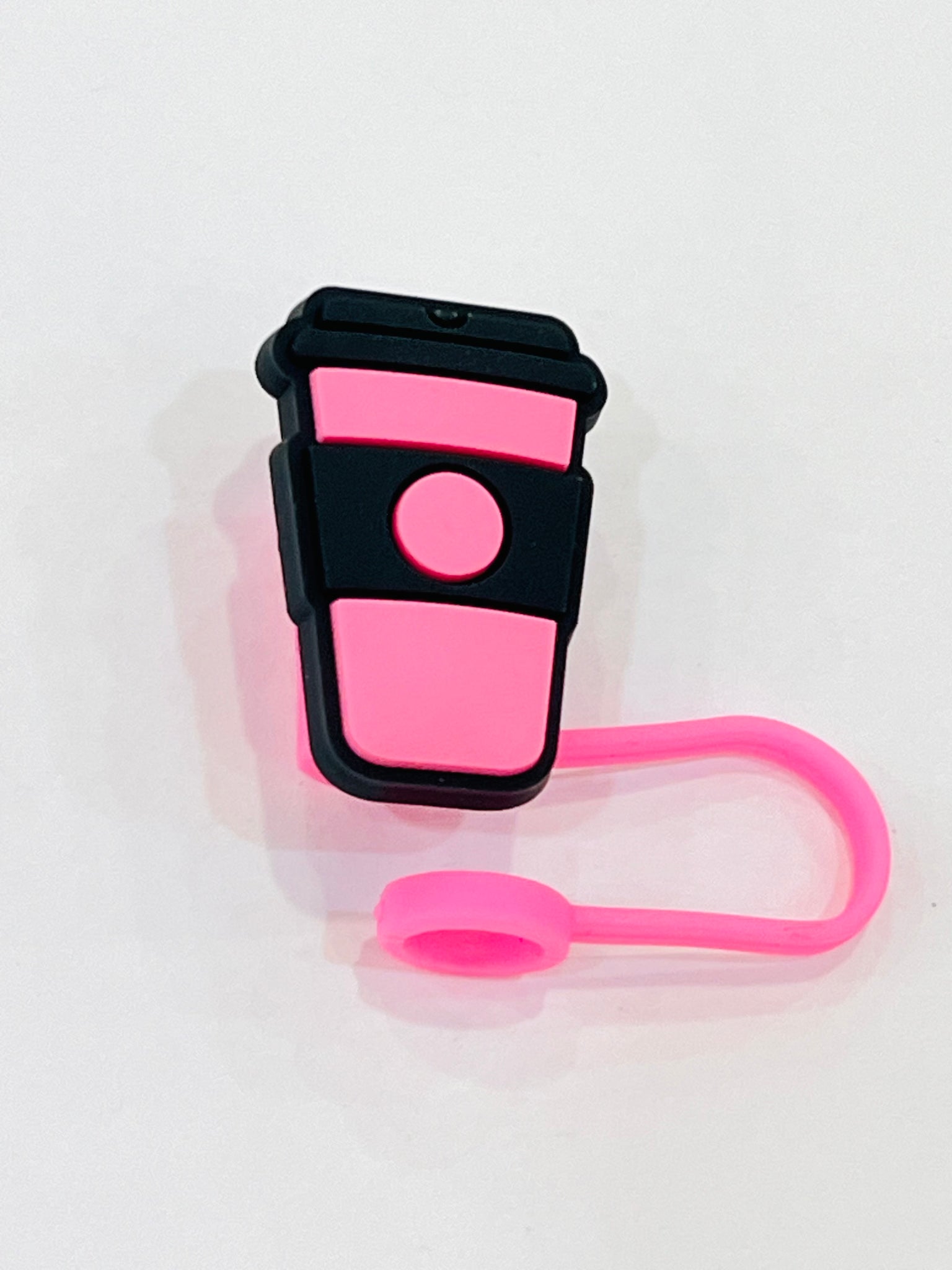 "Black and Pink" straw covers